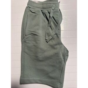 Members Mark Mens French Terry Shorts Slate Green S2S15958 Small NWT